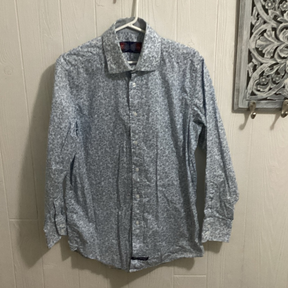 English Laundry Gray Floral Button Down Shirt